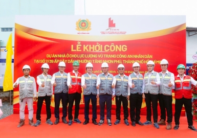 KHỞI CÔNG DỰ ÁN NHÀ Ở XÃ HỘI CHO LỰC LƯỢNG CÔNG AN NHÂN DÂN TẠI TP.HCM